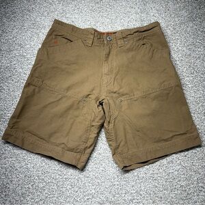 Men's Jesse James Workwear Carpenter Washed Duck Midweight Canvas Shorts Size 36